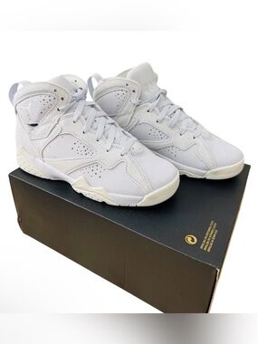 Air Jordan 7 RETRO Basketball Shoes Kid 5.5Y Women’s 7 Cobalt Sail White